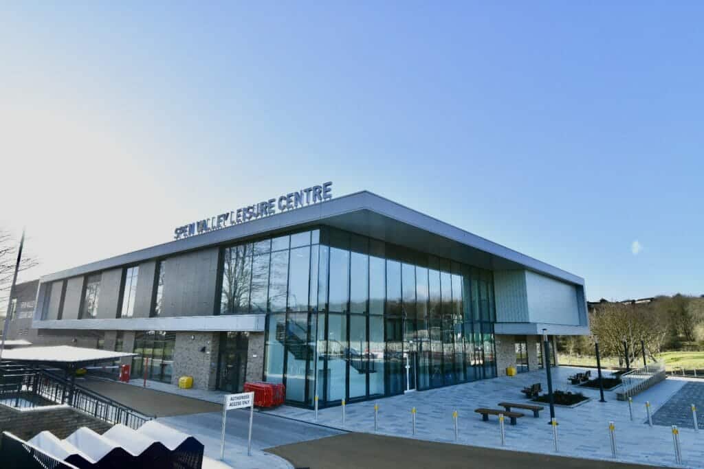 Outside of Spen Valley Leisure Centre